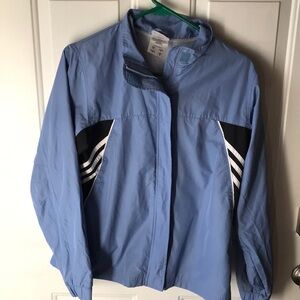 adidas Blue and Black Windbreaker Jacket
